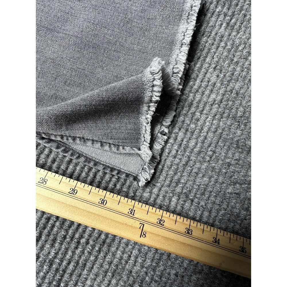 Lee Flare Jeans Womens 6S Gray Medium Wash Raw Hem Fringe Stretch Denim 26x31 - Picture 2 of 8